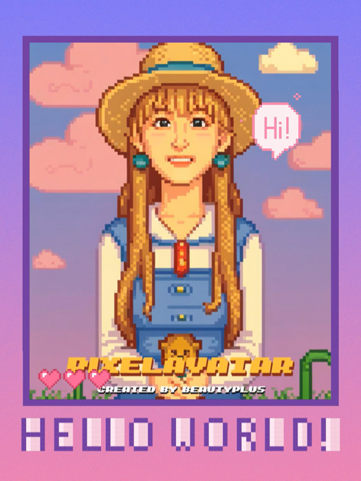 @roa_chimu 写真 ピクセルアバター ドット絵 アプリ BeautyPlus