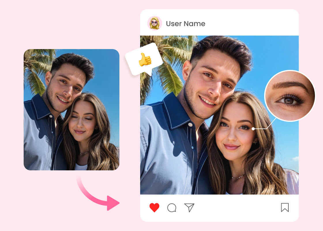 BeautyPlus 写真の目を開ける