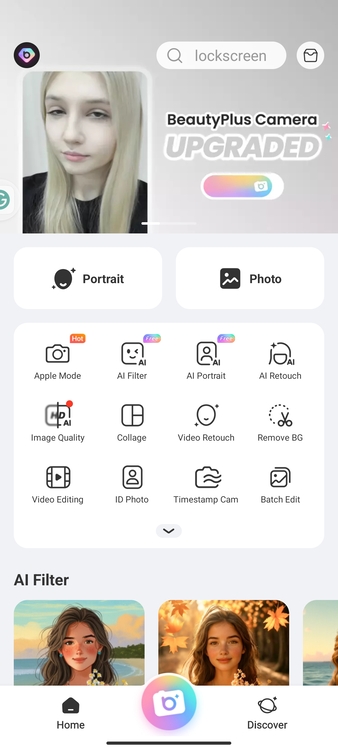 Using BeautyPlus to Add Grainy Photo Filter&nbsp;01