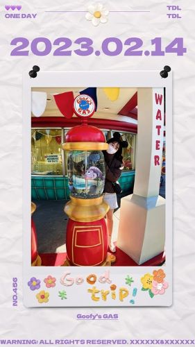 ② &nbsp; 【ディズニーランド】グーフィーのガソリンスタンド