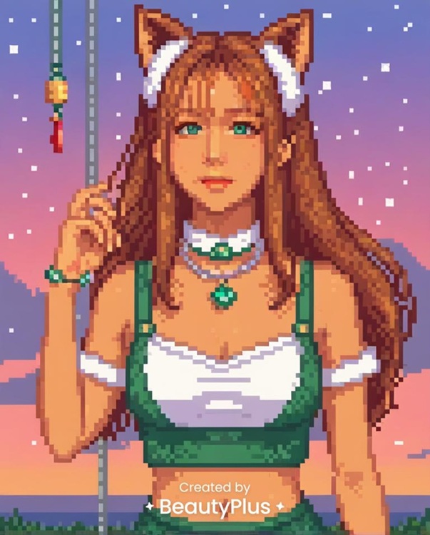 ひつじのショーン イラスト BeautyPlus　8ビット AIイラスト