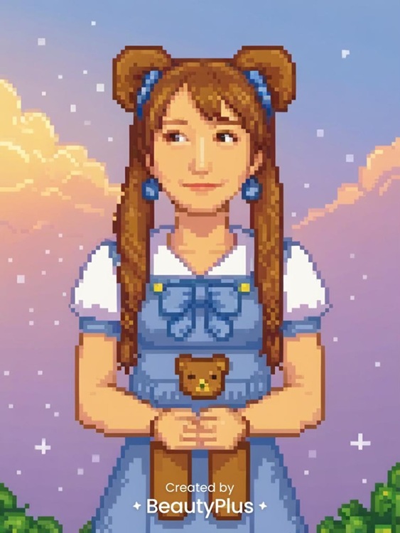 ひつじのショーン イラスト BeautyPlus　8ビット AIイラスト