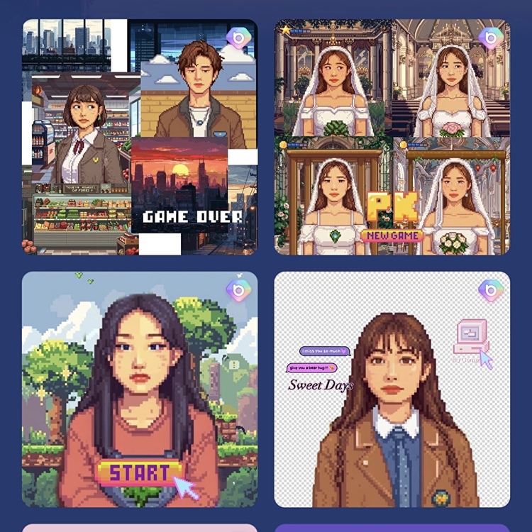 ひつじのショーン イラスト BeautyPlus　8ビット AIイラスト