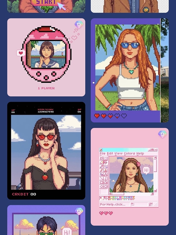 ひつじのショーン イラスト BeautyPlus　8ビット AIイラスト