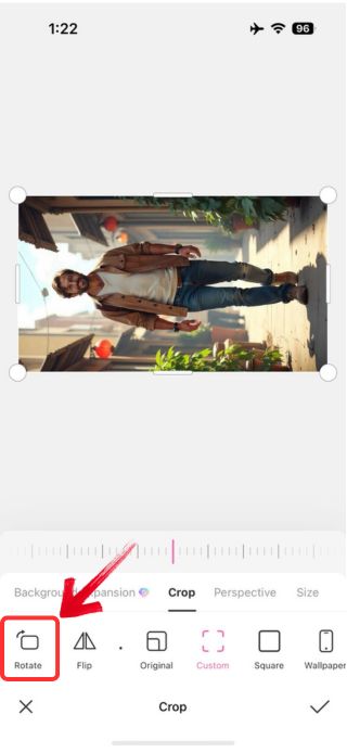 Rotate a Picture with BeautyPlus - 08